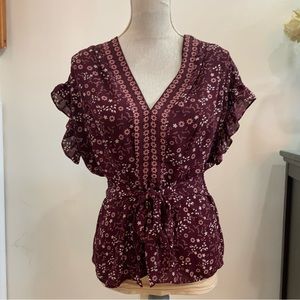 Max Studio Floral Blouse